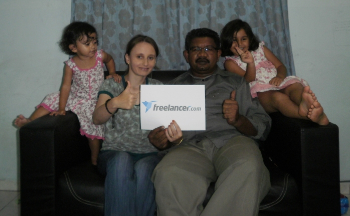 A freelancer`s family, my family, freelancing support, family support, toolders support, husband support, freelancing, succesful freelancer.com